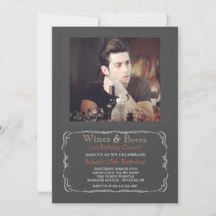 Invitation photo de la fête de la bière