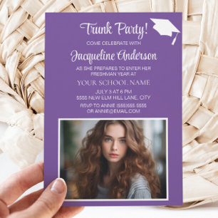 Invitation Photo de la partie de la casquette de graduation b