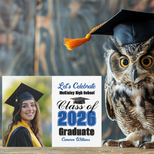 Invitation Photo de la promotion Bleue 2026 Fête de fin d'étu