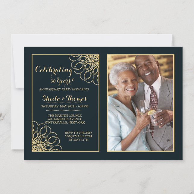 Invitation photo de l'anniversaire de Regal (Devant)
