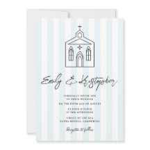 Photo de mariage à la chapelle rayée