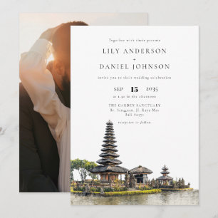 Invitation Photo de mariage destination Bali