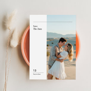 Invitation Photo de mariage minimaliste moderne pour annoncer