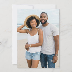 Invitation Photo de plage joyeuse
