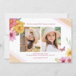 Invitation photo de printemps 2