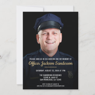 Invitation Photo de retraite du département de police de la f