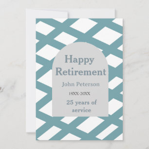 Invitation Photo de retraite heureuse année bleue années de s