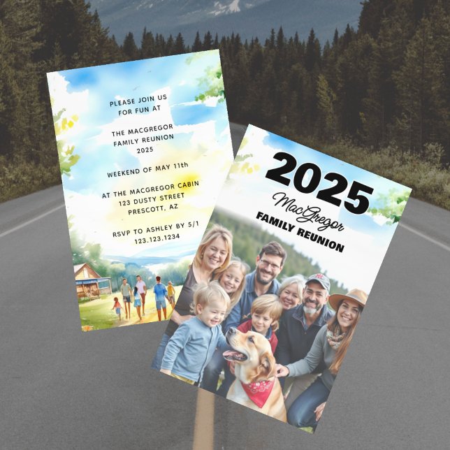 Invitation Photo de réunion familiale (Créateur téléchargé)