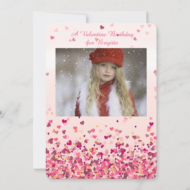 Invitation photo de Saint Valentin (Devant)