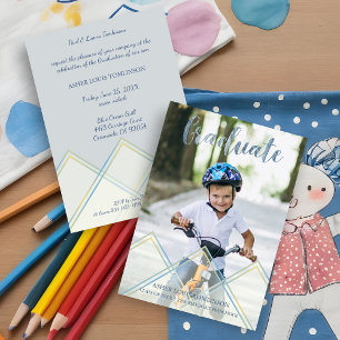 Invitation Photo Delicada de Transparencia prea la graduac