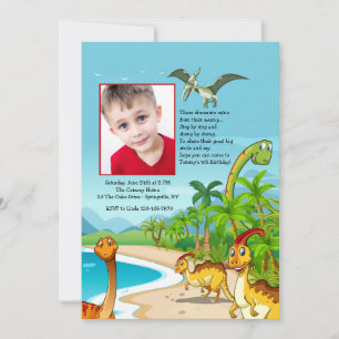 Invitation photo des dinosaures des marais