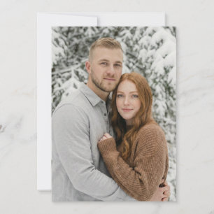 Invitation Photo d'hiver serein