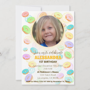 Invitation Photo Donuts