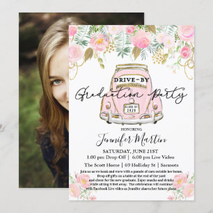 Invitation PHOTO - Drive By Graduation Party Virtual