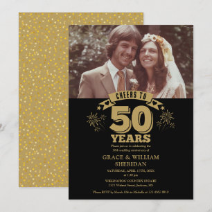 Invitation Photo du 50e anniversaire du Mariage