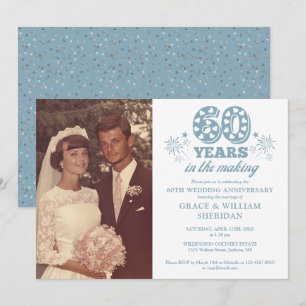 Invitation Photo du 60e anniversaire du Mariage