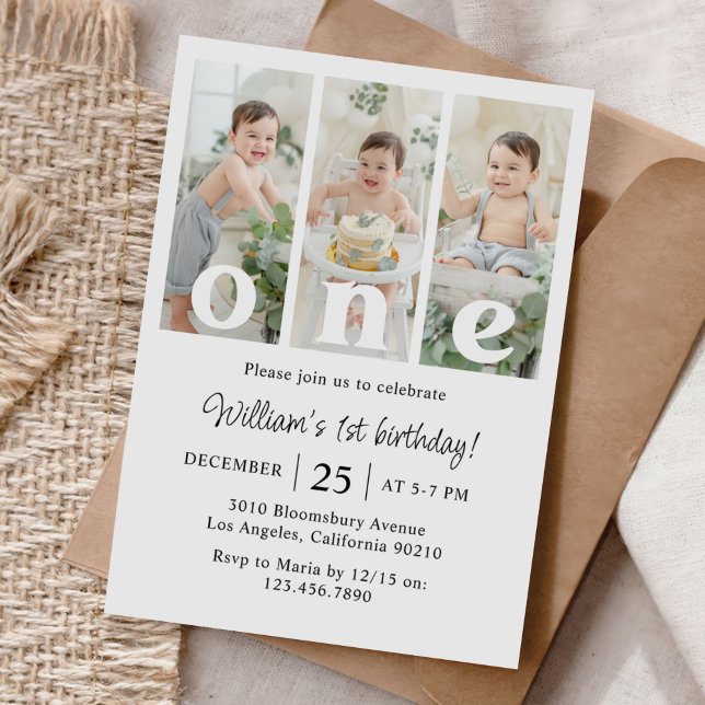 Invitation Photo d'une fête d'anniversaire (Créateur téléchargé)