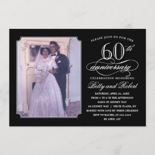 Invitation photo élégante pour une fête d'annivers