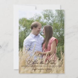 Invitation Photo Enregistrer l'annonce de la date