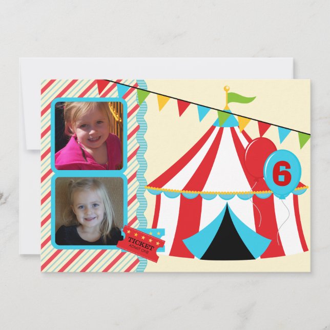 Invitation Photo faite sur commande sous l'invitation (Devant)