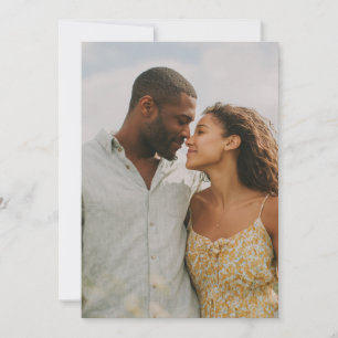 Invitation Photo floral jaune joyeux