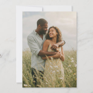 Invitation Photo florale jaune tranquille
