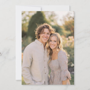 Invitation Photo Florale Pastel Fantaisiste