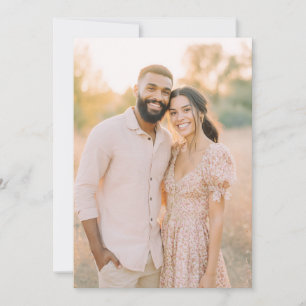 Invitation Photo florale rose sereine