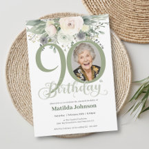 Photo florale Sage 90e anniversaire