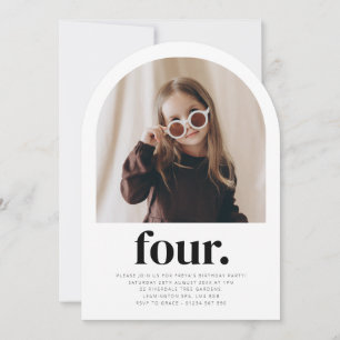 Invitation Photo Four Arch Anniversaire