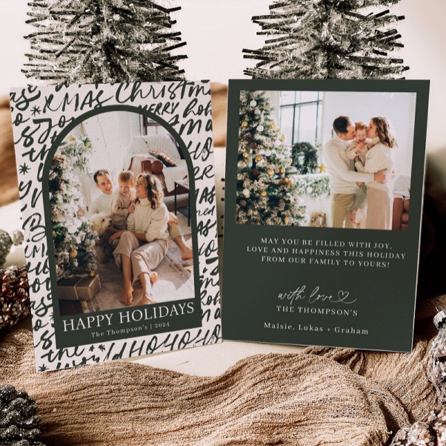 Invitation Photo Holiday Card, Modern Christmas Card (Créateur téléchargé)