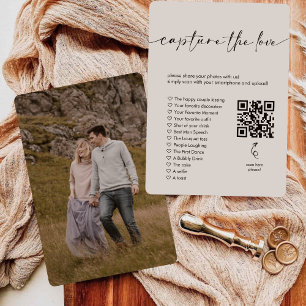 Invitation Photo Hunt I Spy Mariage Game Capture The Love QR