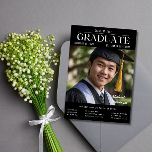 Invitation Photo inspirée de la couverture du magazine tendan
