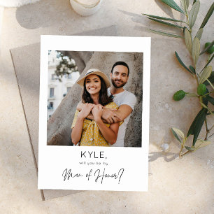 Invitation Photo instantanée Be My Man of Honor