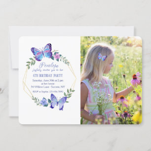 Invitation photo Little Butterfly