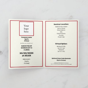 Invitation Photo/Logo Burgu./Cream I Hybrid Sem.