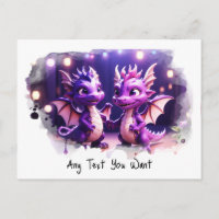 *~* Invitation photo magique AP48 Dragon Carte pos
