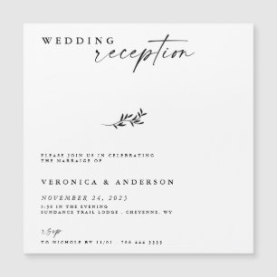 Invitation photo Mariage de la réception d'aménage