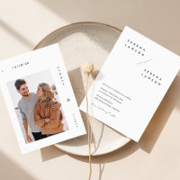 Photo minimaliste noir et blanc Mariage moderne