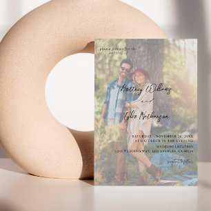 Invitation Photo moderne 12 Mariage vertical