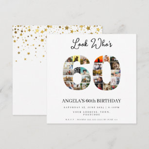 Invitation photo Montag fête d'anniversaire 60 ans
