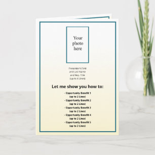 Invitation Photo MT Sapphire/Gold Tint Gradi. BOM hybride