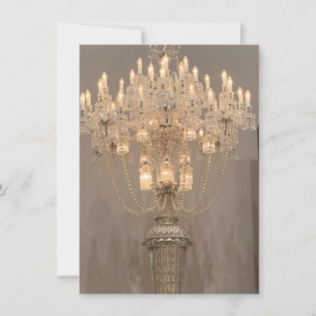 Invitation Photo originale du lustre (Devant)