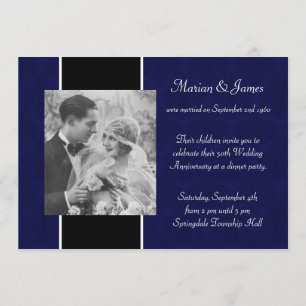 Invitation Photo Parti du 50e anniversaire du Mariage