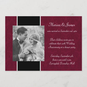 Invitation Photo Parti du 50e anniversaire du Mariage