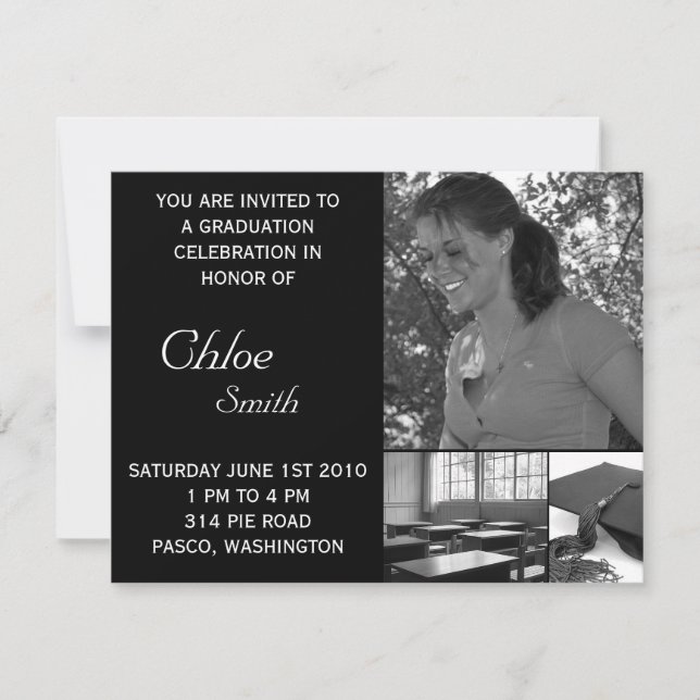 Invitation Photo personnalisable bon marché d'invitations (Devant)
