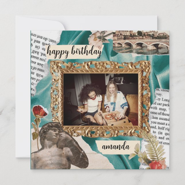 Invitation Photo personnalisée Cadeau parfait Anniversaire vi (Devant)