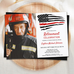 Invitation Photo personnalisée de la partie de retraite du po