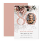 Photo Pink Floral 80e anniversaire