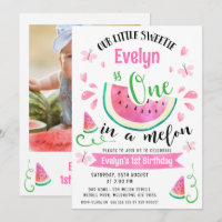 Photo Pink Watermelon One In A Melon 1er anniversa